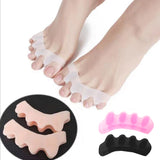 Customizable Five-Hole Silicone Toe Spreader Breathable Bunion Protector with Fast Pain Relief Hammer Adjustable Toe Separator
