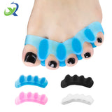 Customizable Five-Hole Silicone Toe Spreader Breathable Bunion Protector with Fast Pain Relief Hammer Adjustable Toe Separator