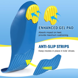 Children's Orthopedic Insoles Flat Feet Correction Arch Support Gel Pads Made Durable PU Material for Kids' Sports School Shoes