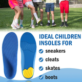 Children's Orthopedic Insoles Flat Feet Correction Arch Support Gel Pads Made Durable PU Material for Kids' Sports School Shoes