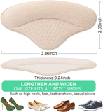 Soft Gel Silicone Heel Protector Self-Sticking Heel Grips Leather Liners Foot Care Accessory for Shoe Heels Made of PU Material