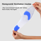 Breathable Lightweight Silicone Gel Insole Arch Support Foot Comfort Pain Relief Shoe Insert