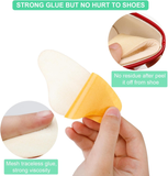 Soft Gel Silicone Heel Protector Self-Sticking Heel Grips Leather Liners Foot Care Accessory for Shoe Heels Made of PU Material